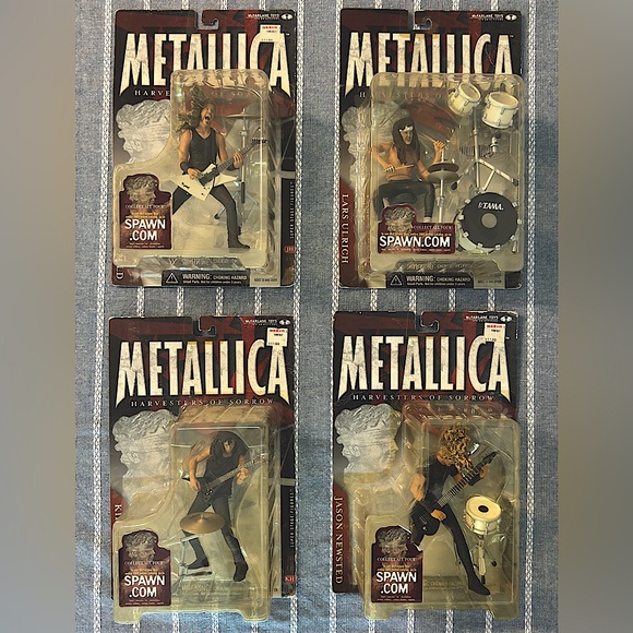 Metallica - 2001 “Harvester Of Sorrow” original vintage action figures. - Picture 1 of 2